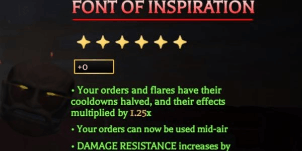 Gambar Product Font Of Inspiration +0 (Perk)