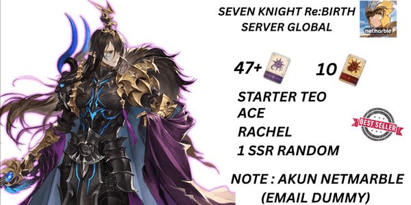Gambar Product (Seven Knight Re:BIRTH) Starter Teo + Ace + Rachel + SSR Random