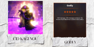 "Godly Shadow / Cid | Mythic Trait - A Universal Time (AUT)"