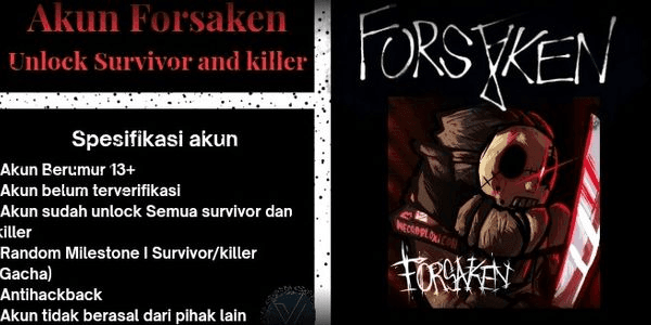 Gambar Product Akun Forsaken Unlock Killer & Survivor
