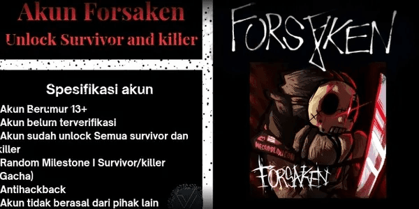Akun Forsaken Unlock Killer & Survivor