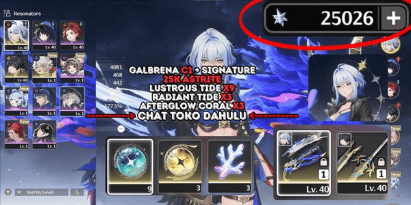 Gambar Product [25K ASTRITE][5SSR] GALBRENA C1 + SIGNATURE + LINGYANG + BLOODPACT + CHECK DESC! [SEA] #A27