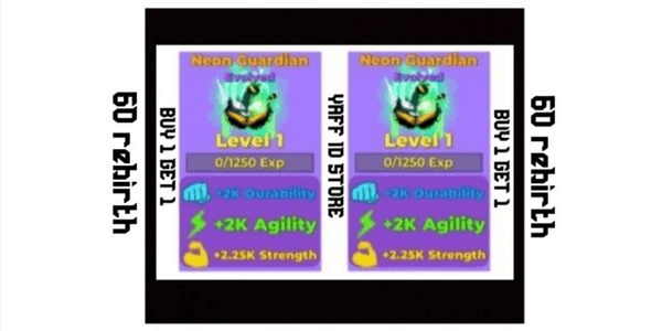 Gambar Product pet neon guardian evolved LVL 1 - Muscle Legends