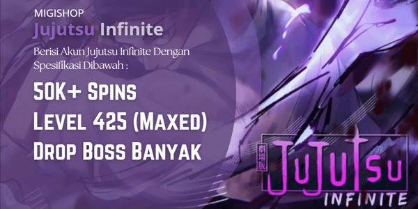 Gambar Product Akun 50K+ Spins + Max Level | Jujutsu Infinite (JJI)