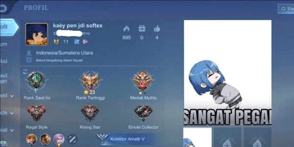 Gambar Product AKUN MOBILE LEGENDS MURAH WR LING
