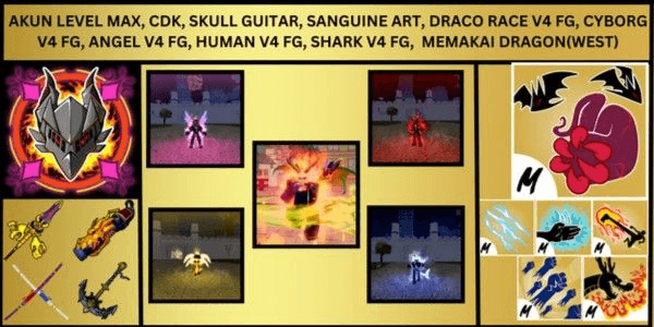 Gambar Product Account Level Max(2600)(Sanguine art)(CDK)(Dragonheart/DragonStorm)5 Race FullGear(Draco/Shark/Cyborg/Human/Angel)