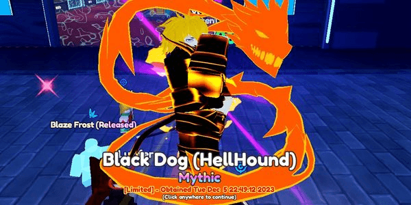 Gambar Product Black Dog (Hellhound) || Evo || Anime Adventure