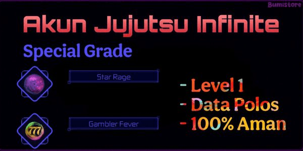 Gambar Product Akun Starter Jujutsu Infinite - Star Rage + Gambler Fever