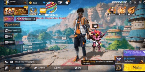 Gambar Product New Free Fire Account Level 8+
