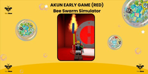 Gambar Product Akun Early Game (Red) - Bee Swarm Simulator