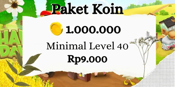 1 Million Coin Package Level 40+