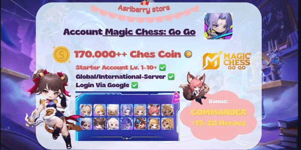 Gambar Product Premium Magic Chess: Go Go Starter Account + Commander + Coins