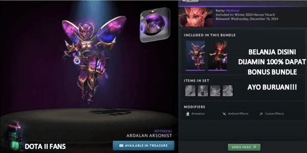 Gambar Product Ardalan Arsonist (Dark Willow Set) Collector Cache 2024 Crownfall - Winter 2024 Heroes' Hoard
