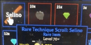 Gambar Product Rare Technique Scroll: Selino | Arcane Odyssey (RARE ITEM)