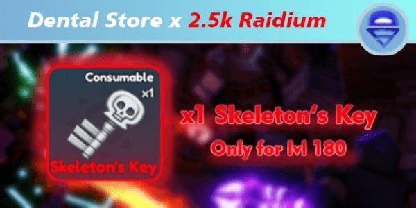 Gambar Product [Sale!!] Skeleton's Key [Raid for 2.5k Raidium if u luck u can get Cosmetic Element] - Elemental Dungeons