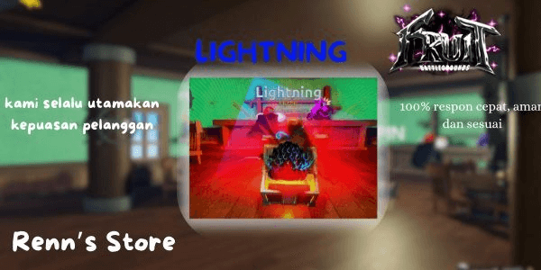 Gambar Product Lightning Fruit (starter account) Fruit Battleground