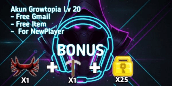 Akun Growtopia Level 20 Murah