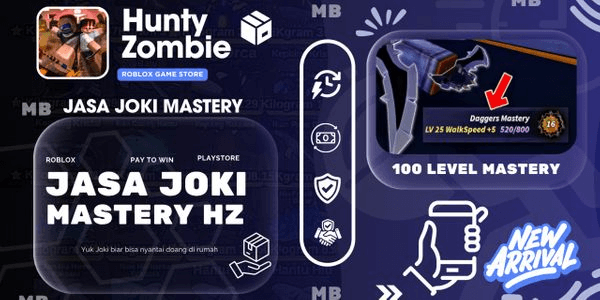 Gambar Product JOKI MASTERY WEAPON | Hunty Zombie