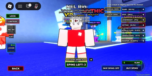Gambar Product WORLD CLASS ACCOUNT NEL RIN + DRIBBLER BONUS LUCKY SPINS