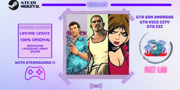 Gambar Product Grand Theft Auto Trilogy Steam Sharing Guard LIFETIME