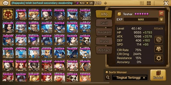 Gambar Product Asia Triple LD5 Valantis, Leona and Vivachel, LD4 Kinki, Iris, + 78 NB5, 259 6Star Monster