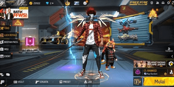 Gambar Product AKUN FREE FIRE SULTAN MURAH OLD TW PRIME 8 VAULT 823+ GUNSKINS 683+ EVOGUN 10 MAX 5 SG2 7RASA RAPPER SUSANO TAS SAYAP LEV 85 #50