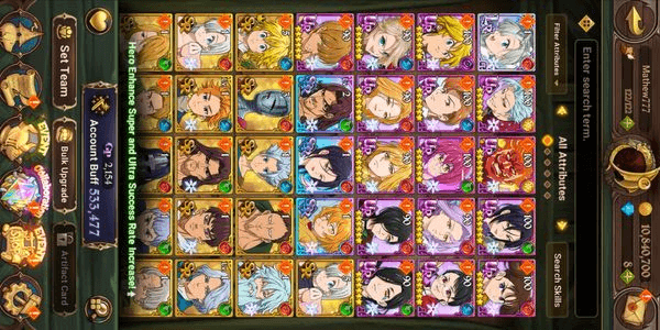 Gambar Product Akun Seven Deadly Sins Murah Part. 05