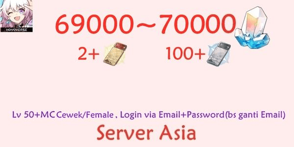 Gambar Product Akun Honkai Star Rail HSR-7