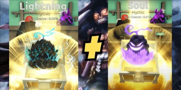 Akun Starter Fruit Battlegrounds - Lightning + Soul