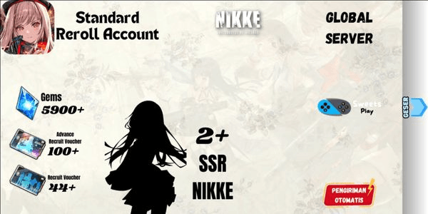 Gambar Product [GLOBAL] Goddess Of Victory: Nikke Standard Starter Reroll Account