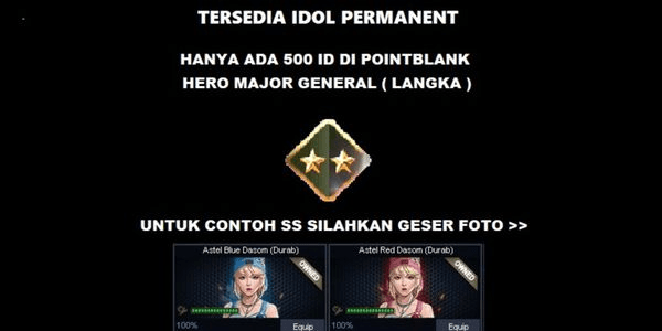 Gambar Product HERO B2/HERO MAJOR GENERAL PERMANENT IDOL