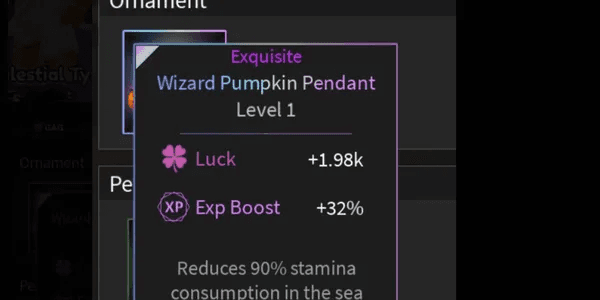 Wizard Pumpkin Pendant (Halloween Event Ornament) - Lootify