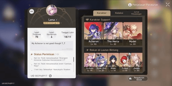 Gambar Product Asia TL 70 Endgame | 15 Limit 4 Sign | Ache E3 Blade E1 Golden companion 1