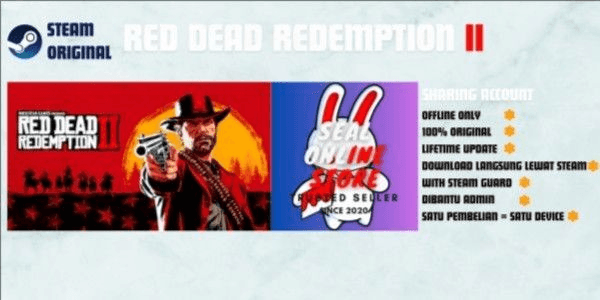 Gambar Product RED DEAD REDEMPTION 2 STEAM SHARING GUARD