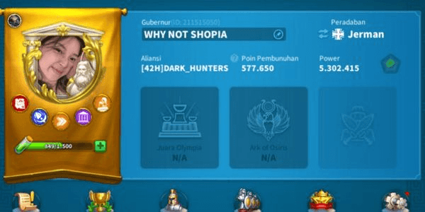 Gambar Product Akun Fighter City Hall 22 || Kingdoms 3942