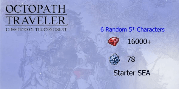 Gambar Product Reroll Account Octopath Traveler CotC [SEA]#3