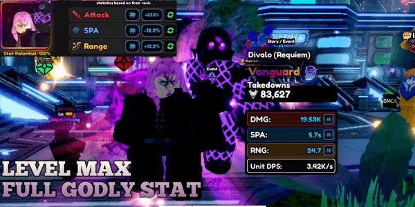 Gambar Product Unit Divalo (Requiem) / Diavolo Full Godly Stats - Anime Vanguard