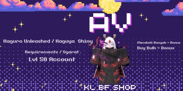 Gambar Product Kaguro / Kaguya (Unleashed) Shiny | Anime Vanguards (Av)