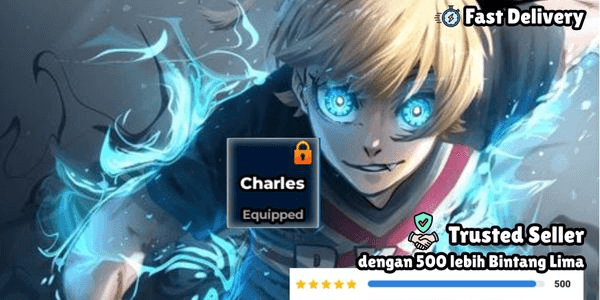 Gambar Product Akun Murah LV10 World Class Charles Style + Bonus Lucky Spins | Blue Lock Rivals