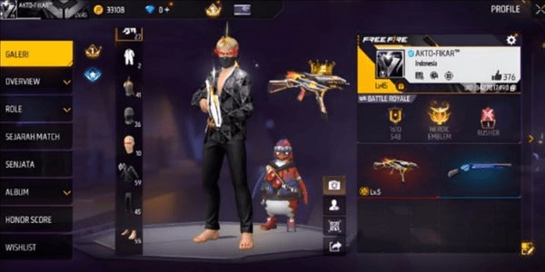 Gambar Product Akun FF UMP Evo