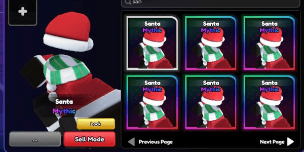 Gambar Product Gujo Santa Skin | Anime Vanguards