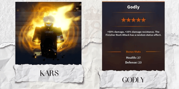 Godly Kars | Mythic Trait - A Universal Time (AUT)