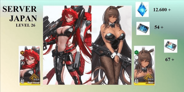 Gambar Product Akun Nikke Limited Series 19