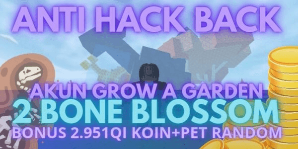 Gambar Product akun 2 Bone blossom (akun grow a garden) ANTI HACK BACK