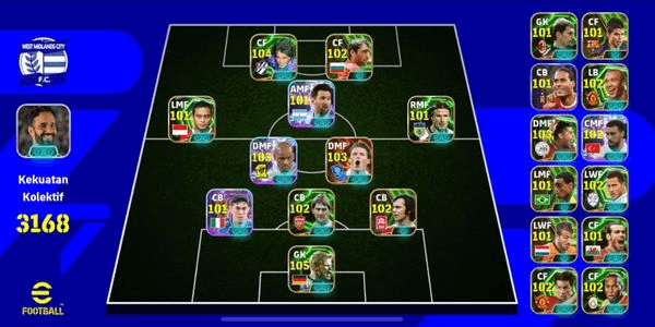 Gambar Product Akun eFootball EPIC 3100+ Strength - Murah & Bergaransi