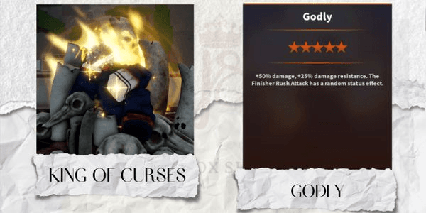 Gambar Product Godly King Of Curses / Sukuna | Mythic Trait - A Universal Time (AUT)