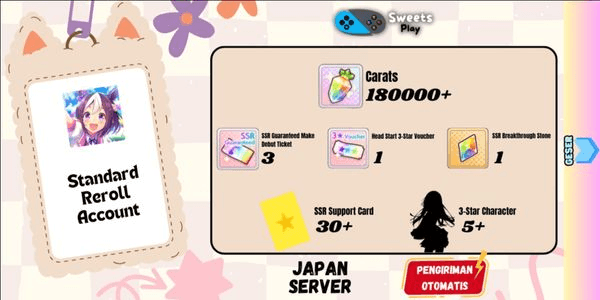 Gambar Product [JP] Uma Musume: Pretty Derby Standard Reroll Account