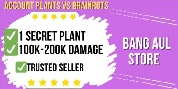 Gambar Product Akun [ 1 Secret Plant ] | 100K - 200k Damage | Plants Vs Brainrots