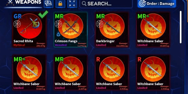 Gambar Product ACCOUNT RANK SR+ LV 1106 | REBIRTH 4 | DPS SXTG