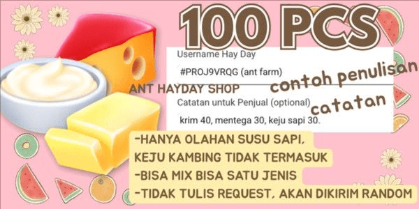 Gambar Product 100 pcs BADAS DAIRY HAYDAY MILK